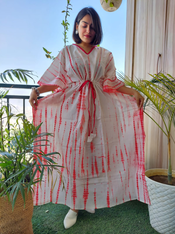 STYLISH PURE COTTON DESIGNER KAFTAN E